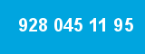 928 045 11 95 928 045 11 95